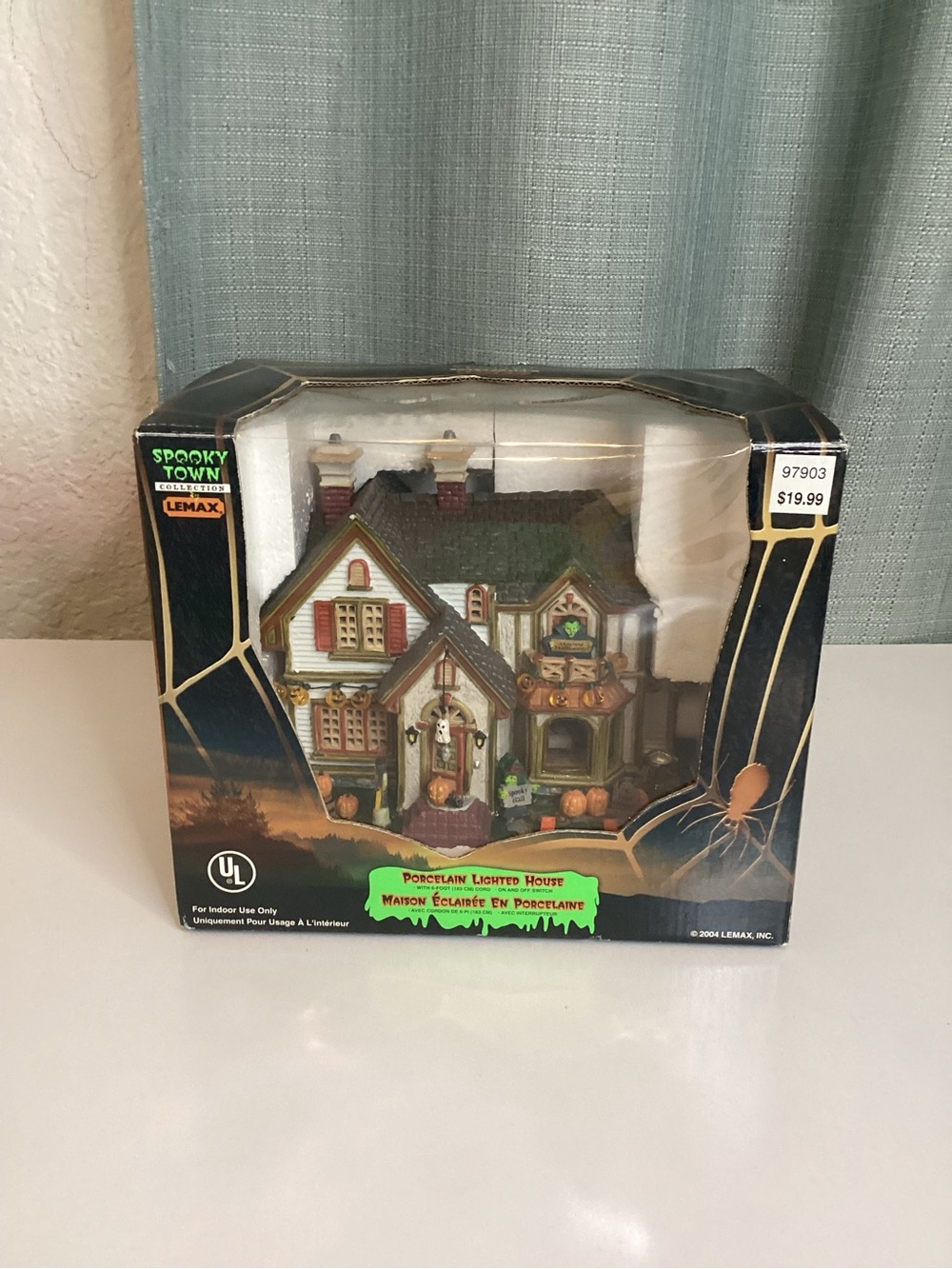 Lemax Pumpkin Hollow Spooky Town Halloween Party House 2004 Retired